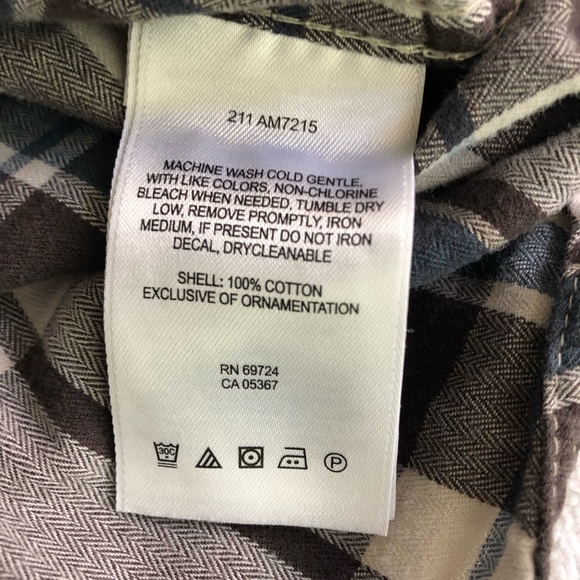 EUC PLAID COLUMBIA BUTTON DOWN LONG SLEEVE - Picture 6 of 7